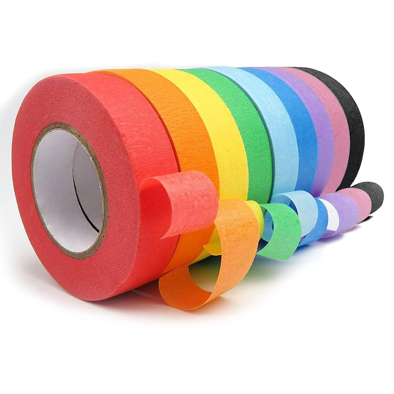 Takfree Washi Tape Sets for Scrapbooking, 9 Rolls Coloured Masking Painters Pain