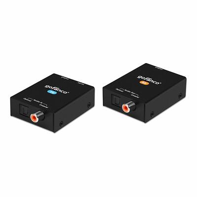 gofanco Coaxial/Toslink Over CAT5e/6 Extender, 5.1 ch Dolby/DTS Audio - (984ft)