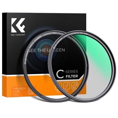 K&F Concept NANO-C Magnetic CPL Filter Circular Polarizer Lens Filter 49mm-82mm