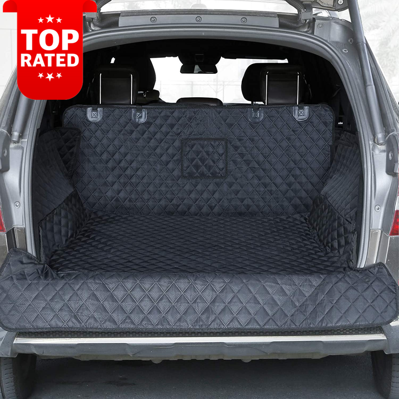 SUV Cargo Liner Dog Trunk Cover with Bumper Flap Protector Heavy Duty