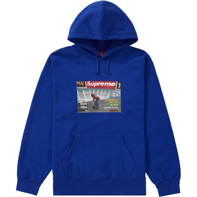 Pre-owned Supreme Thrasher Hooded Sweatshirt Royal In Blue