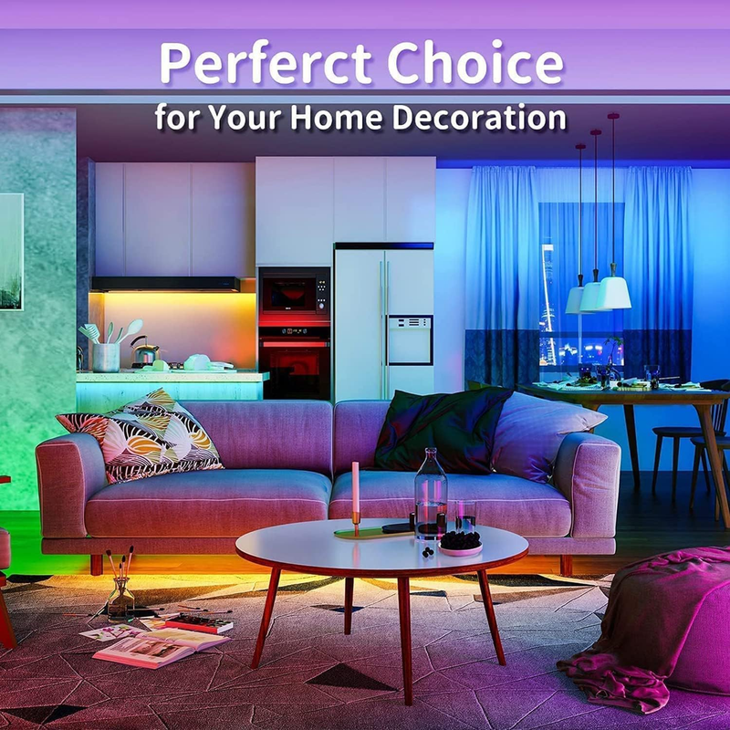 Led Lights for Bedroom 50ft,  Led Lights Music Sync Color Changing Led Strip Lig