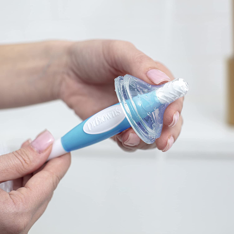 DR. BROWN'S SOFT TOUCH BABY BOTTLE BRUSH Sponge & Bristle Brush Cleaning Bottles