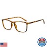 OCCI CHIARI Reading Glasses Men's Large Reader Durable Spring Hinge 1.0 1.25 1.5 1.75 2.0 2.25 2.5 2.75 3.0 3.5(Tortoise 200)