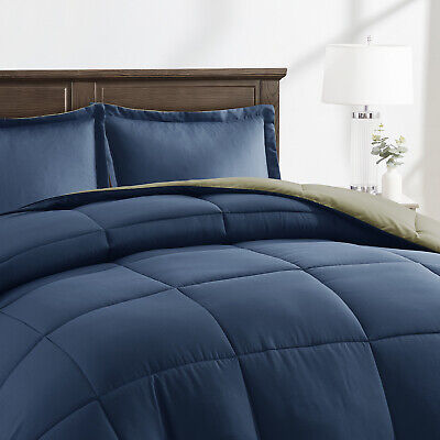 3 Pc Nymbus Comforter Set, Reversible Down Alternative Queen King Size Comforter