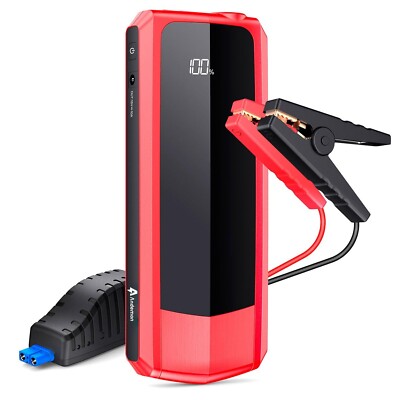 Car Jump Starter 2000A Peak 20000mAh (Start Any Gas Engine or up to 8.5L Diesel)