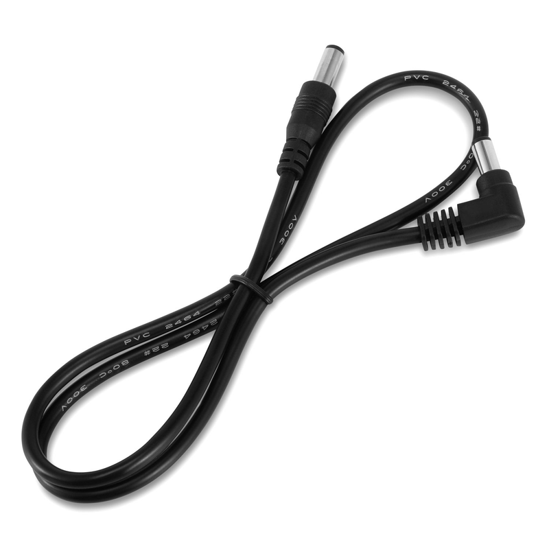 Pedal Power DC Cable for Guitar 60 Cm Effect Power Supply Cord, Male to Male