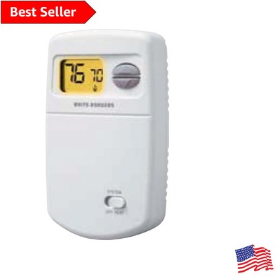 Compact Non-Programmable Thermostat for Single-Stage Systems - Easy Installation