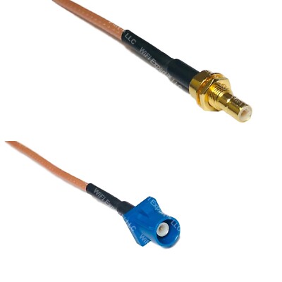 RG316 SMB MALE BULKHEAD to Fakra C Male RF Cable Rapid-SHIP LOT