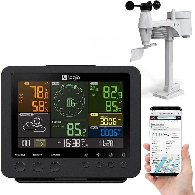 Indoor And Outdoor Remote Monitoring System Reads Temperature