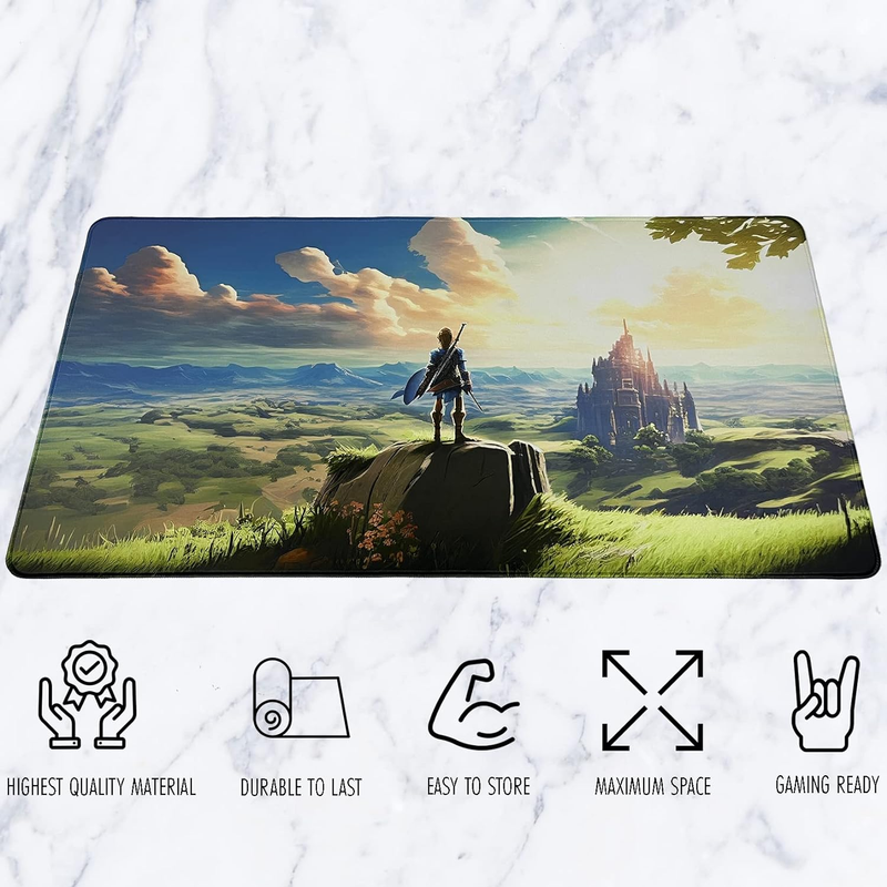 Zelda XXL Gaming Mouse Pad Extra Large Extended Non Slip Mouse Pad - Keyboard an