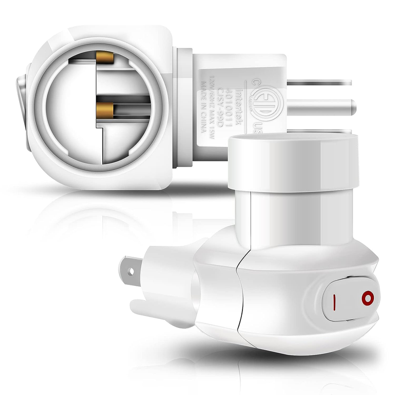 Plug in Light Socket,Standard Light Bulb Socket to Plug Outlet Adapter,Bulb Sock