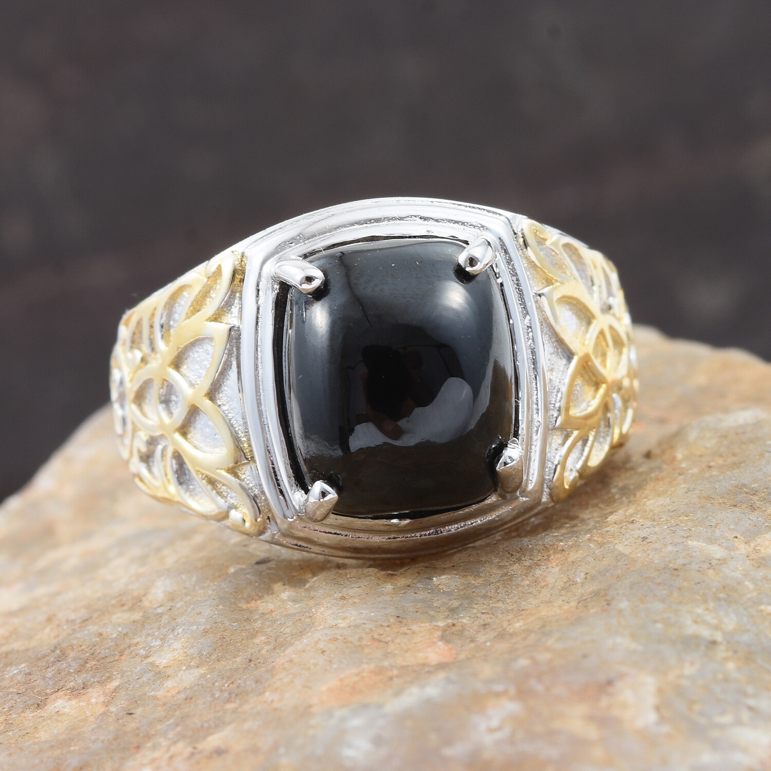 Natural Black Onyx Gemstone 925 Sterling Silver Closed Natural Black Onyx Gemstone 925 Sterling Silver Closed