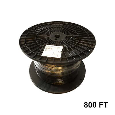 800' FT Reel Commscope F1177TSVM BW XP Black Coaxial Communications Cable RG11