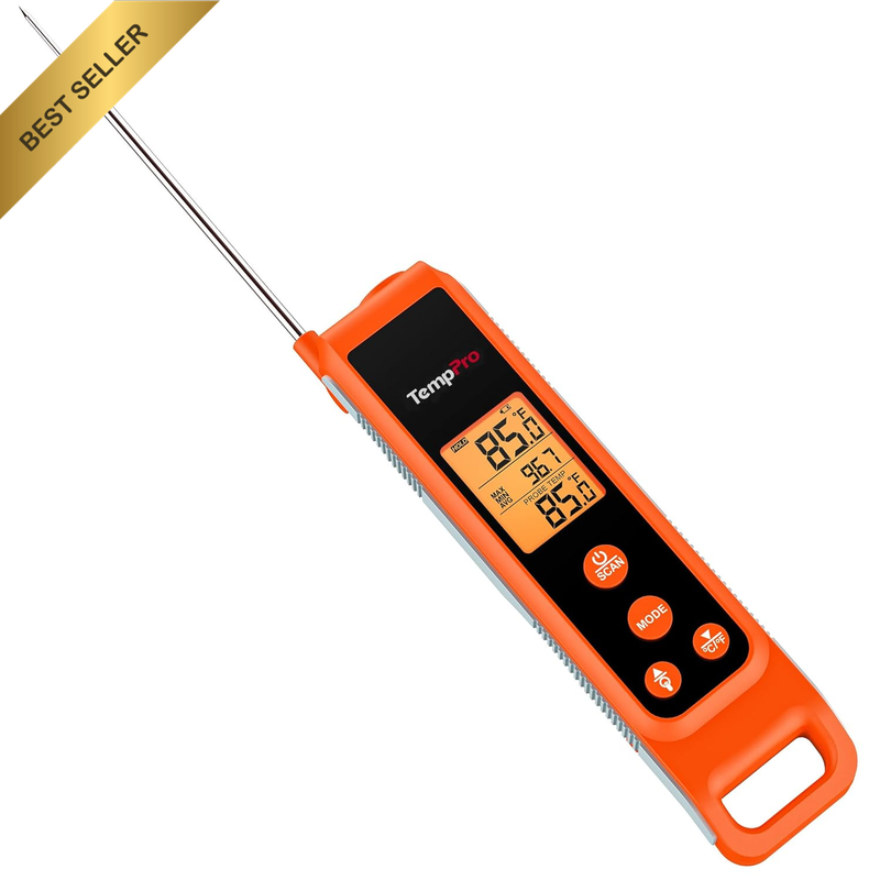 TP420 2-In-1 Instant Read Thermometer for Cooking, Infrared Cooking Thermometer