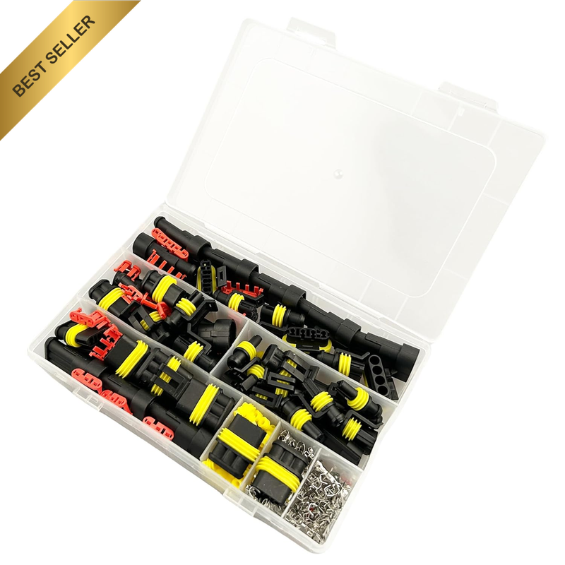 Waterproof Automotive Electrical Wire Connectors,352Pcs 26 Sets Male and Female