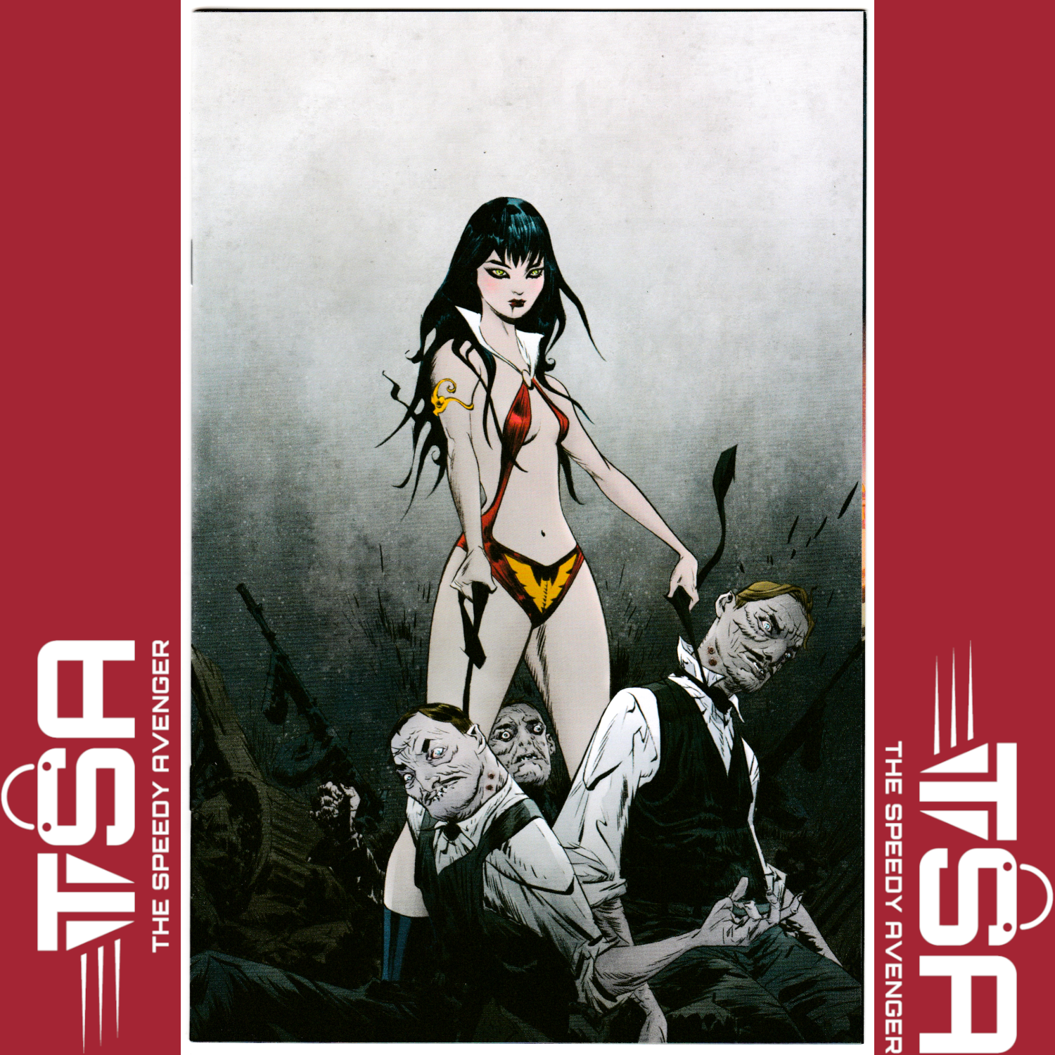 VAMPIRELLA VS THE SUPERPOWERS #1 Jae Lee 1:10 Incentive Ratio Virgin Variant