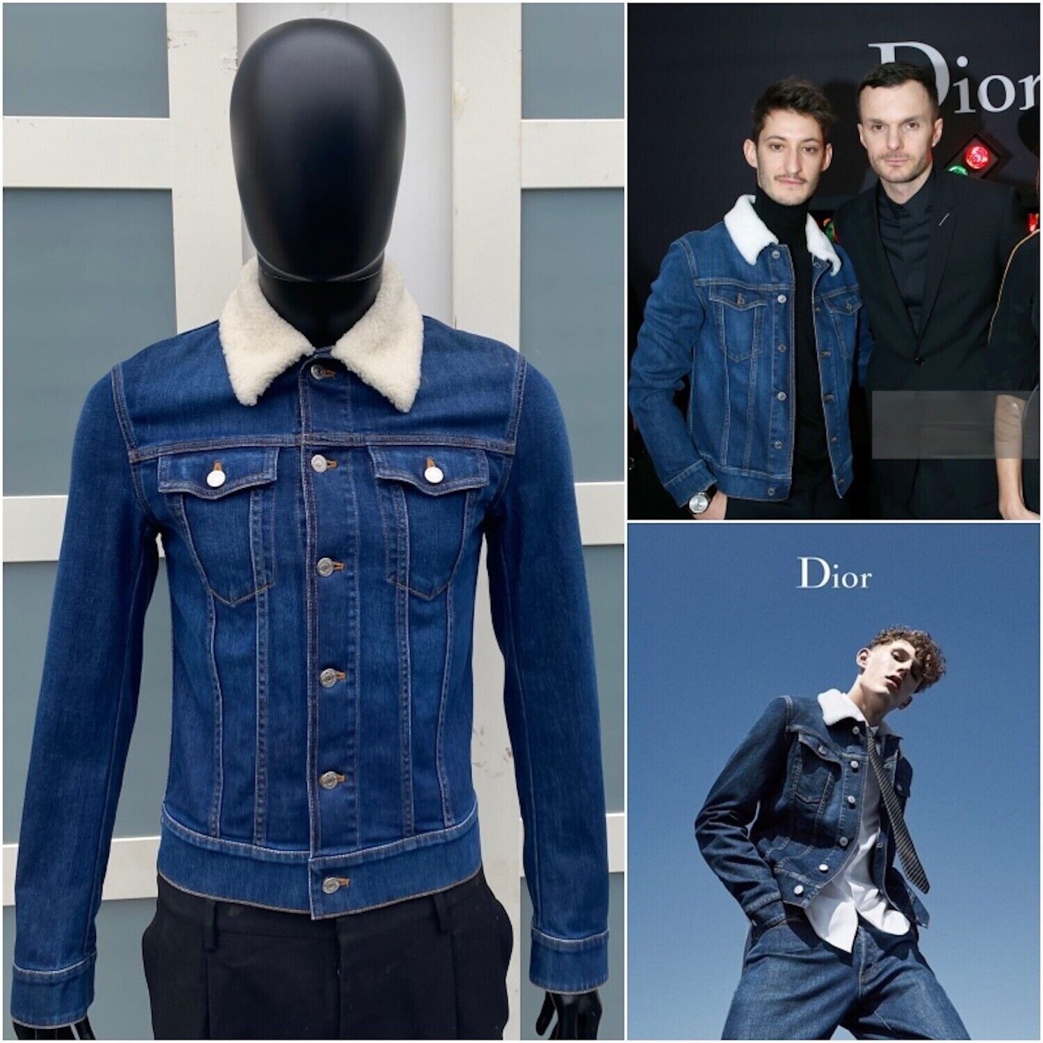 Dior ジャケット　パープル Dioriviera Shirt White Silk Twill with Cherry Blossom Pink