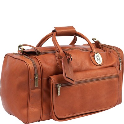 Claire Chase Classic Sports Leather Duffel Bag, Valise, Travel Luggage...
