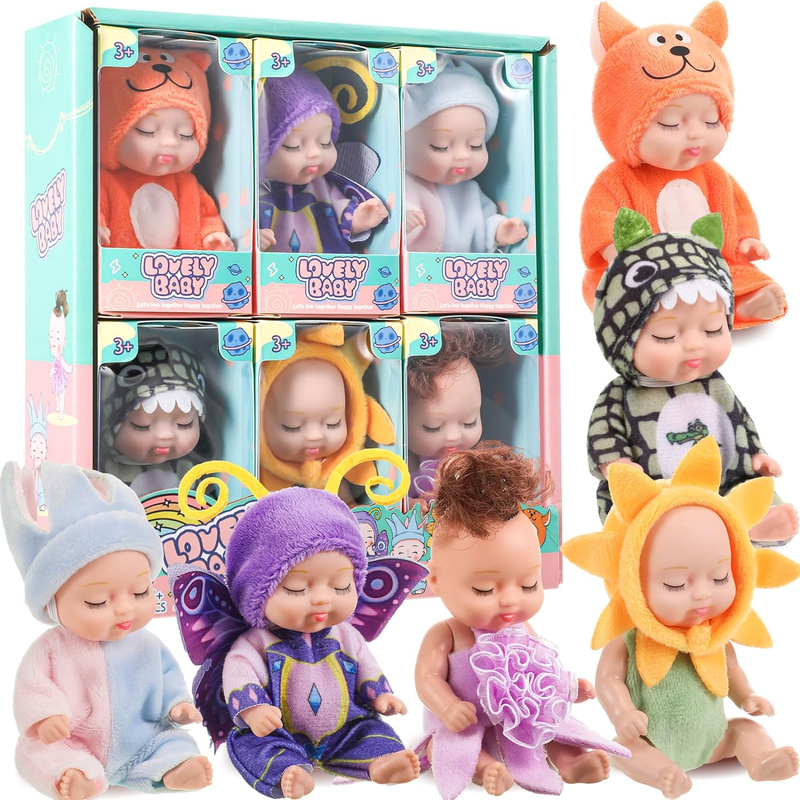 4 Inch Lifelike Realistic Baby Dolls Min