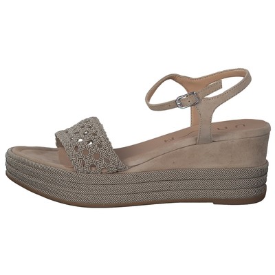 Pre-owned Unisa Kisome Damen Sandalen Sandaletten Sommersandaletten Ks Beige Neu