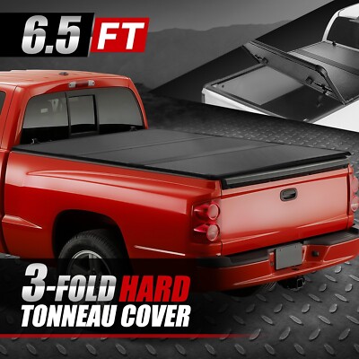 Для грузовика 05-11 Dakota Raider с коротким кузовом длиной 6,5 футов Жесткая трехстворчатая крышка багажника