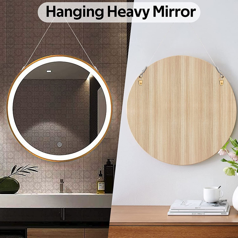 2PCS Adjustable Heavy Duty Picture Hanging Wire Kit with 2 Hooks,304 Stainless S