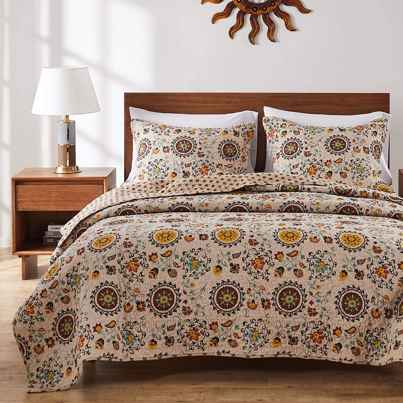 Greenland Home 2-Piece Andorra Quilt Set, Twin, Multicolor