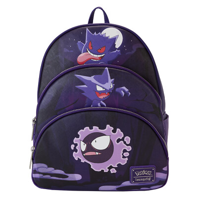 Мини-рюкзак с тремя карманами Pokemon Gengar Evolution