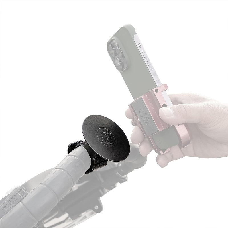 - Golf Push Cart Mount for Magnetic Accessories (Black) - Pu