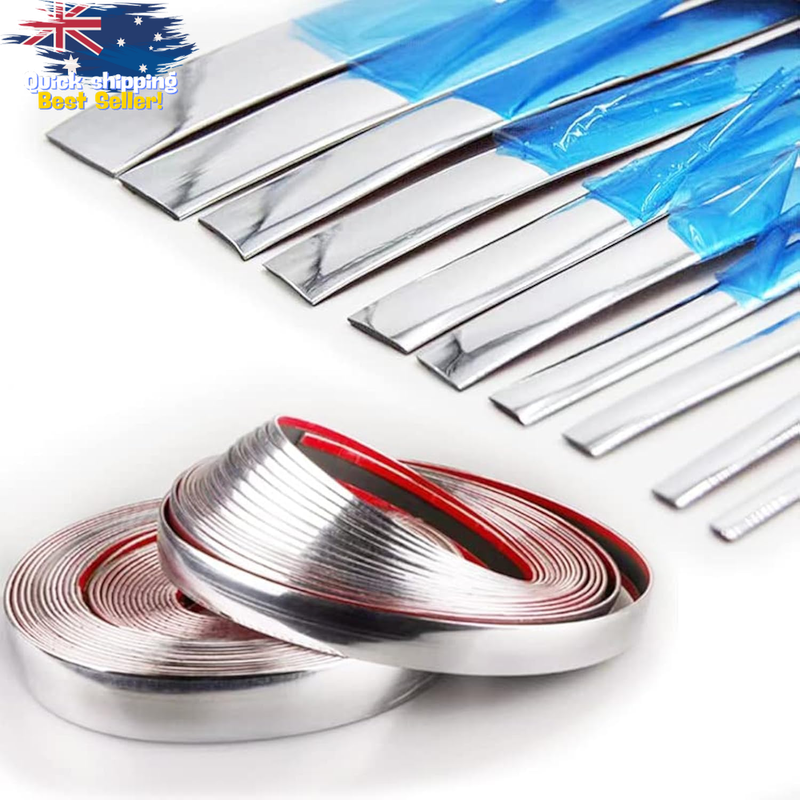 16ft Chrome Car Trim Molding Strip Universal Bumper Window Door Protector 12mm