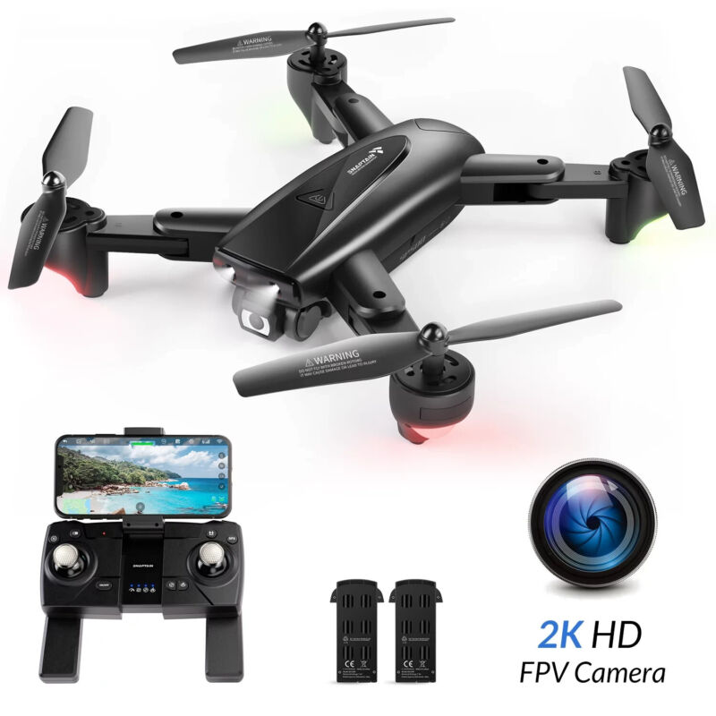 SNAPTAIN SP500 2K Drone with GPS Camera, 5G WiFi Transmission, Home Return Mode