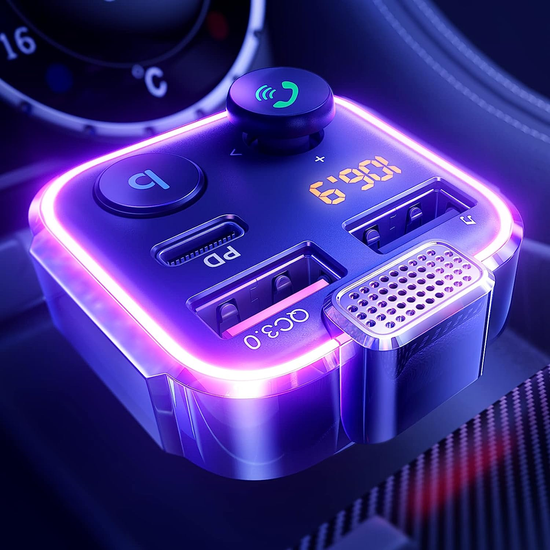 2023 Upgrade Bluetooth FM Transmitter for Car Adapter, Stron