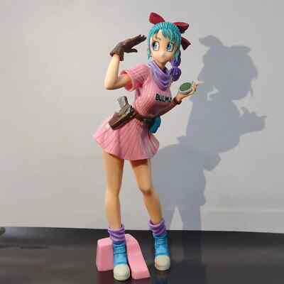 10'' Dragon Ball Z Anime Figure Bulma Glitter & Glamours Figurine PVC Collectible