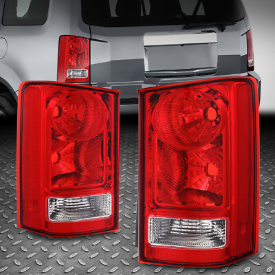 Для пары Honda Pilot 09-15 Хромированный корпус, Красная линза Заднего фонаря, Стоп-сигналы