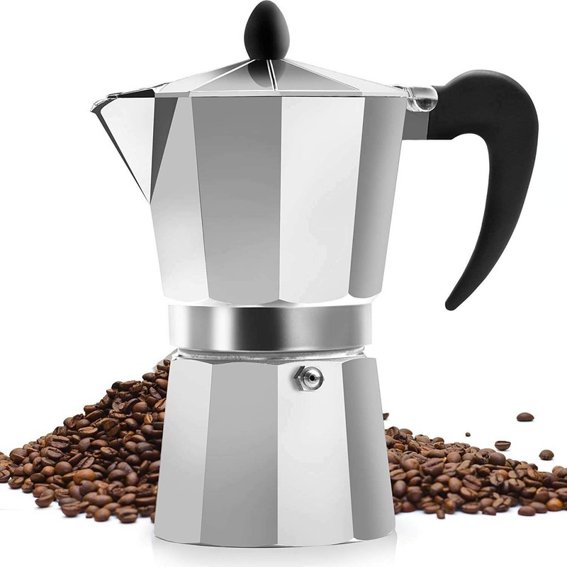 Strove Pot Espresso Cuban Moka Coffee Maker Cafetera Cubana Italiana 3 cups NEW