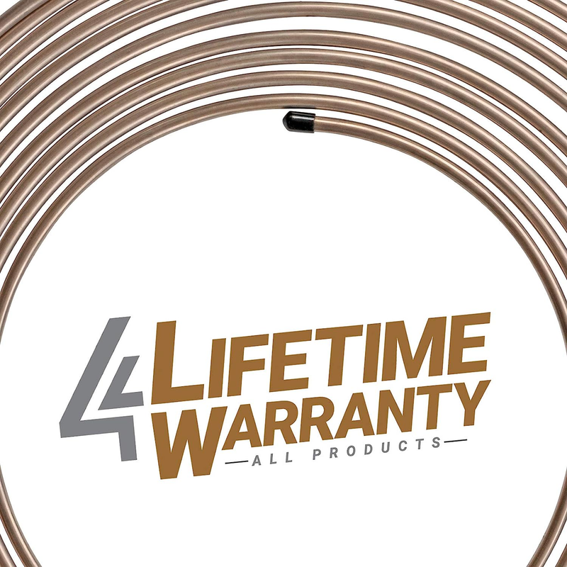 25 ft 3/16 True Copper-Nickel Alloy Non-Magnetic Brake Line Replacement Tubing C