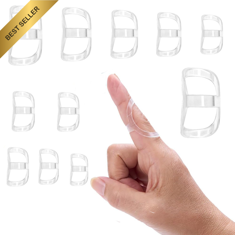 11 Pieces Waterproof Finger Splints, Arthritis and Trigger Finger Support Fits A