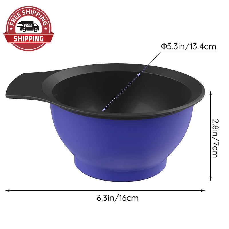 Hair Dye Gloves & Hair Color Mixing Bowl, 20 Counts Medium Black Reusable Hair C