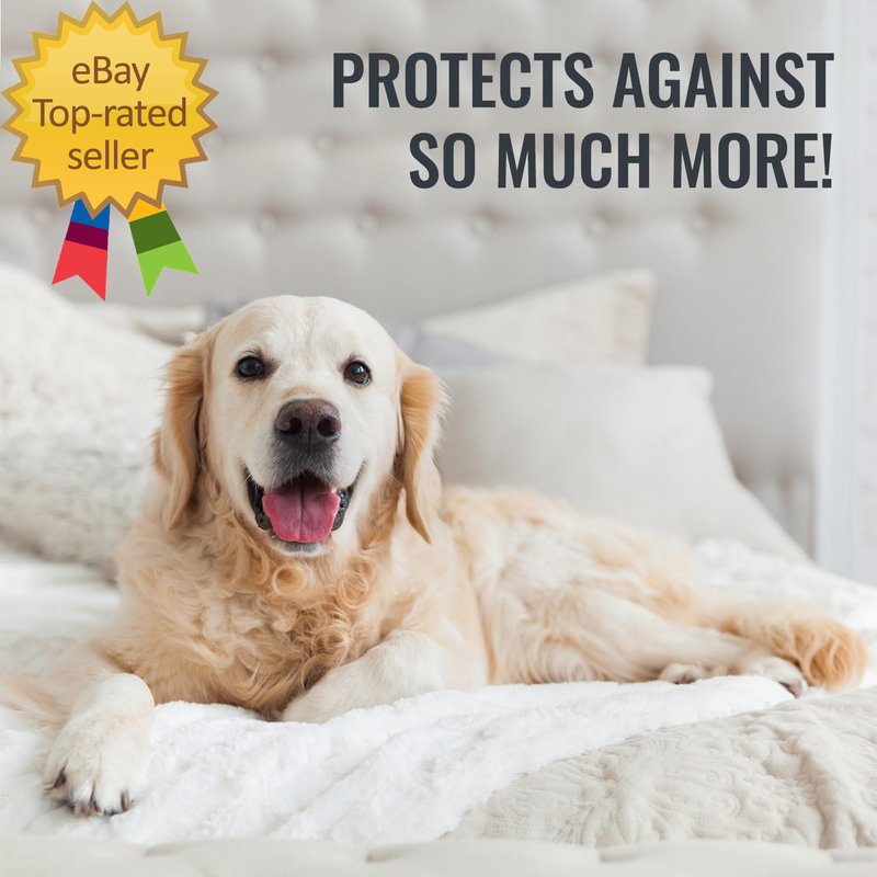 Waterproof Mattress Protector and Mattress Cover, Encased Zippered Fit, Full