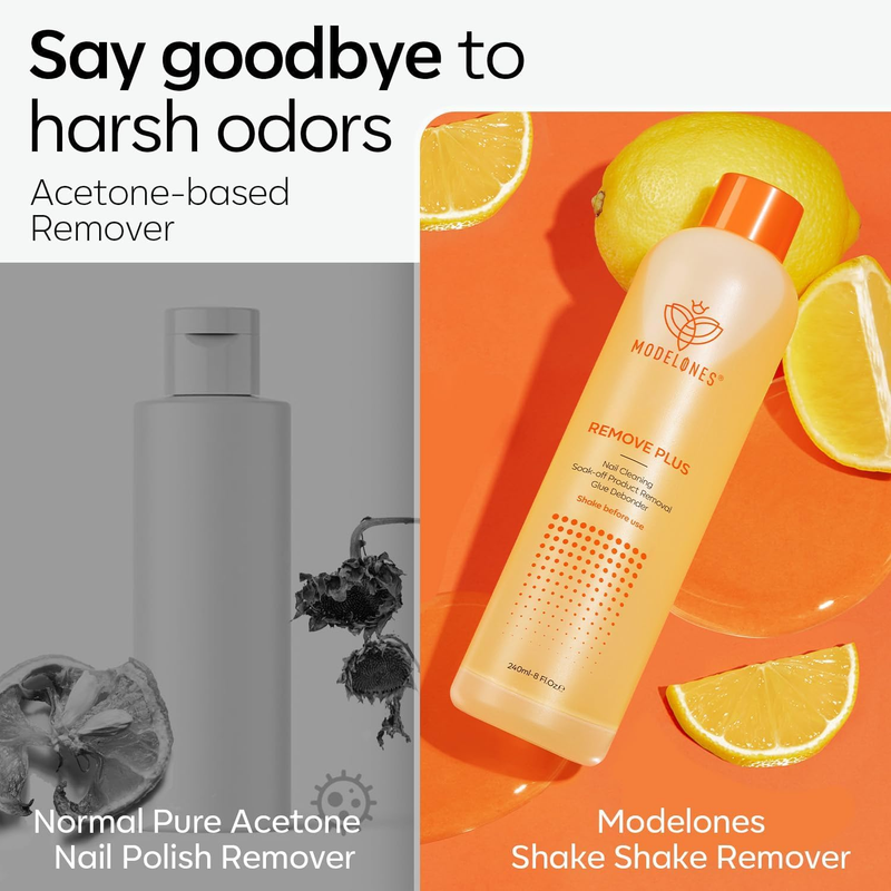 Remove Plus 3 in 1 Formula Liquid Polish Remover Nail Polish Remover Ultra-Power