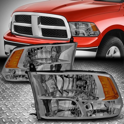 Для 09-12 Dodge Ram 1500 2500 3500 Угловые фары с дымчатыми линзами янтарного цвета