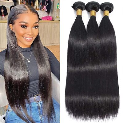 10A Human Hair Bundles Remy Virgin Hair Extensions Straight / Body / Water Curly