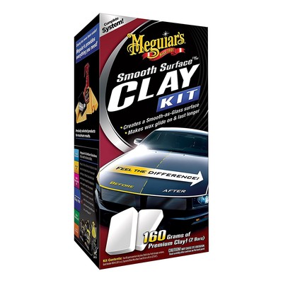 Meguiar's  G1016EU Smooth Surface Clay Kit 473ml, 2x80g Lackreinigungsset
