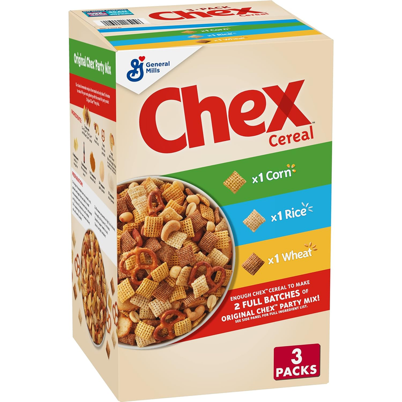 Cereal Party Mix Variety Pack, Corn, Rice and Wheat , 36.5 O