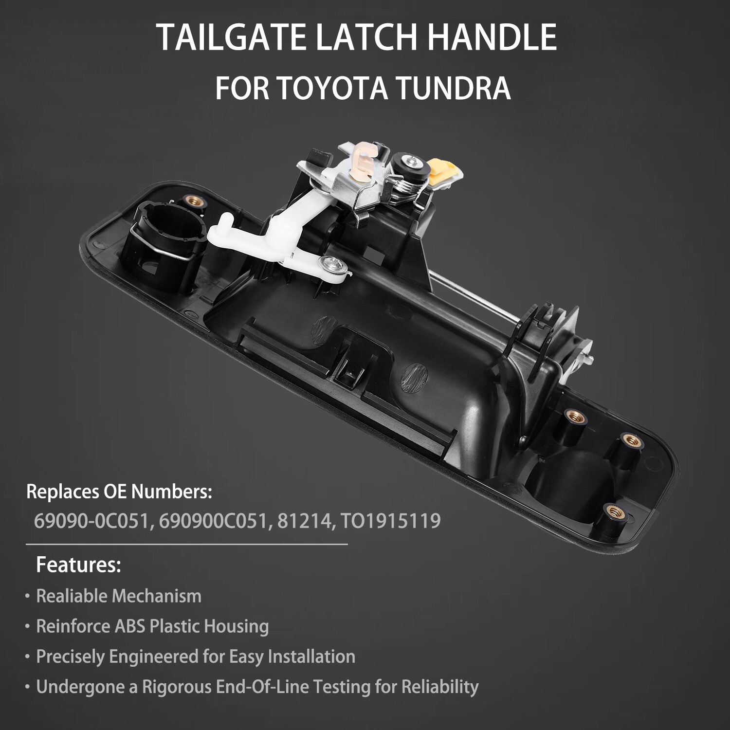 Tailgate Handle Liftgate Latch Handle with Rear Camera Hole for 07-13 Tundra