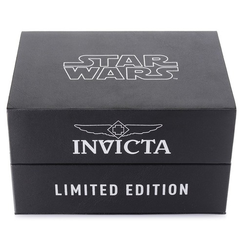 Pre-owned Invicta Star Wars Death Star Men's 52mm Limited Edition Dual-time Watch 33861