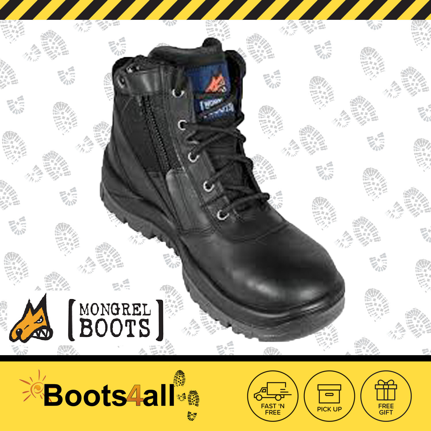 black non steel toe work boots