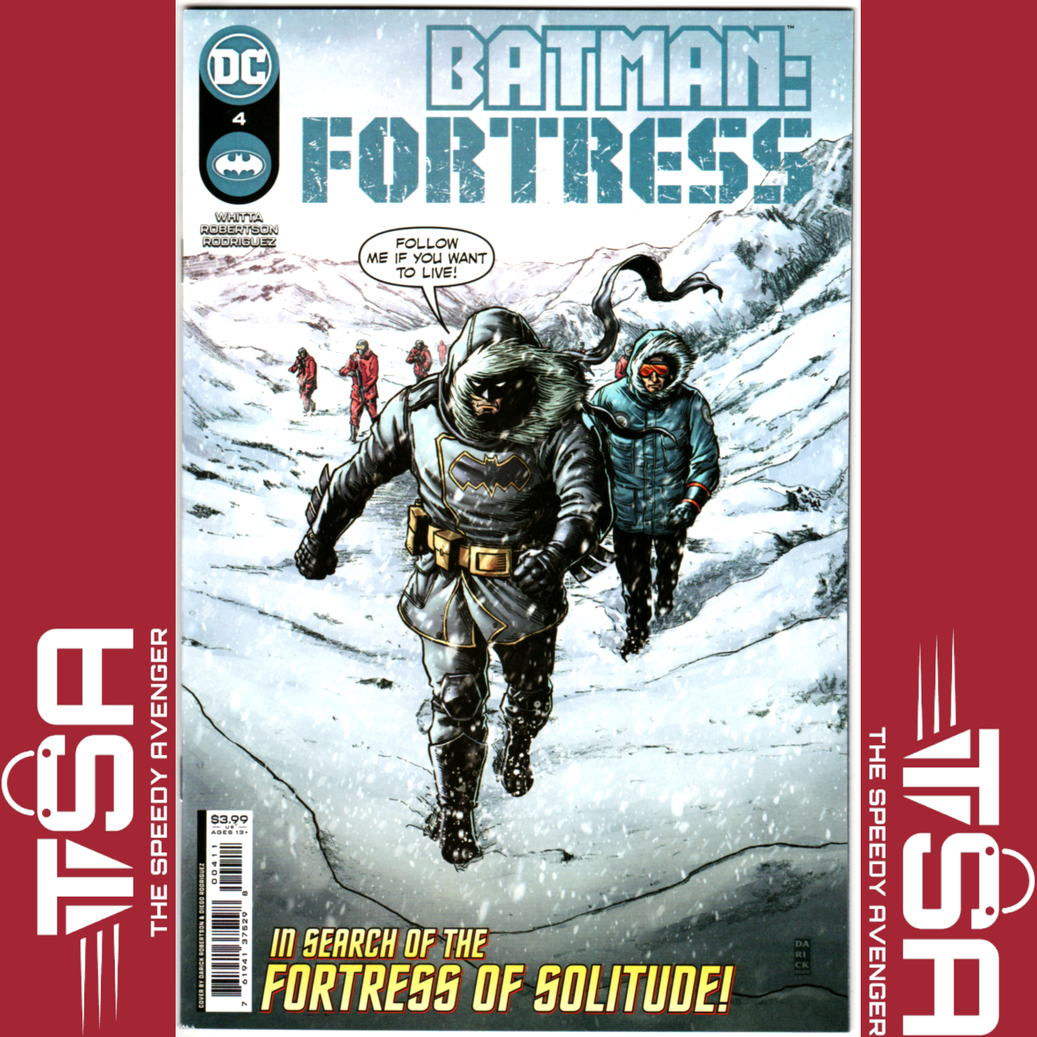 BATMAN FORTRESS #4 Darick Robertson Regular Cover FIRST APP D'AYL James Gunn