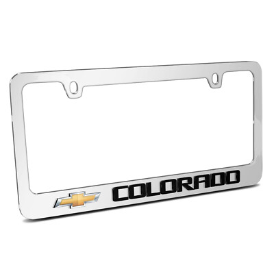 Chevrolet Colorado in 3D Mirror Chrome Metal License Plate Frame